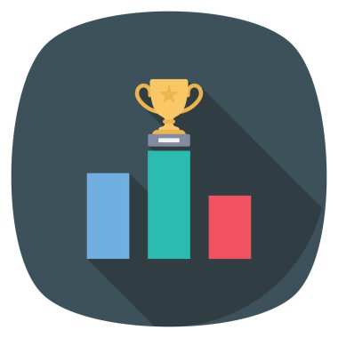 Podyum & başarısı için Başlangıç Düz simgesi 