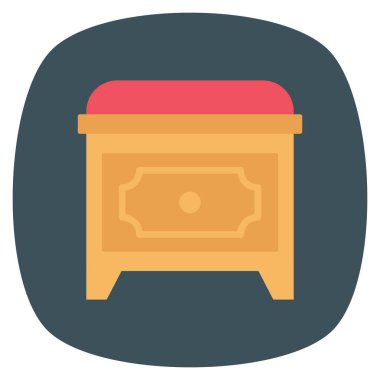 Kürsü & koltuğu için Mobilya Düz simgeleri