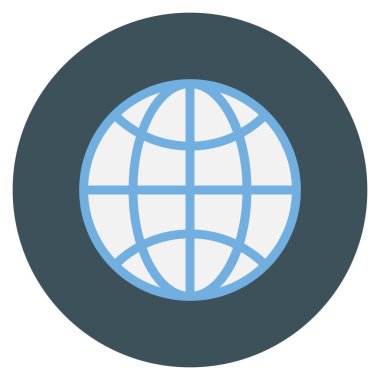 Startup Flat icons for world  & map 