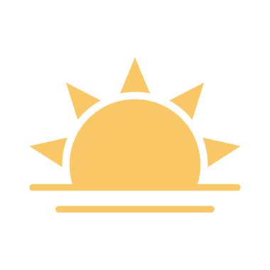 Günbatımı ve gün batımı için Gündüz & Gece Düz simgeleri 