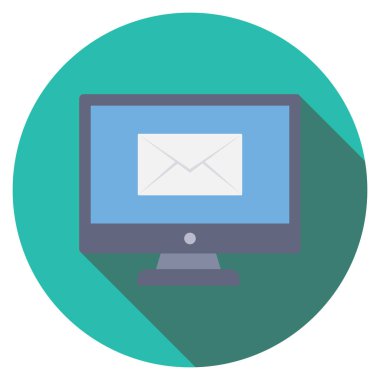 Startup Flat icons for message  & envelope 