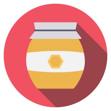 Kavanoz ve yiyecek için saglikli yasam simgesi 