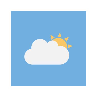 Güneş ve hava için Gündüz & Gece Düz simgeleri 