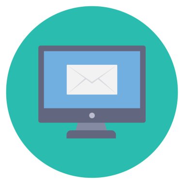 Startup Flat icons for message  & envelope 