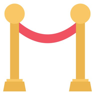 Sinema yassı simgesi, vektör illüstrasyonu. 