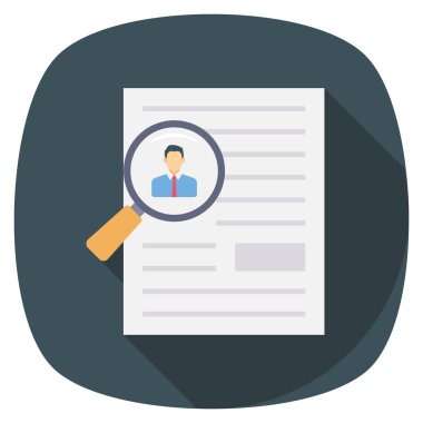 İşe alım & araması için İş Görüşmesi Düz simgesi 