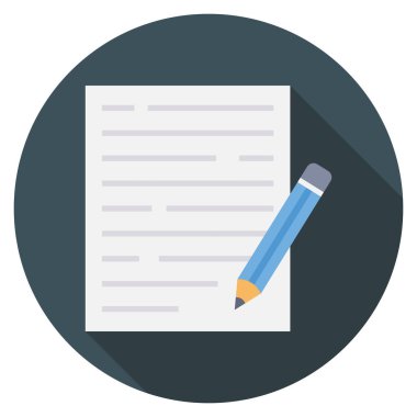 Belge & defteri için Yönetim Düz simgesi 