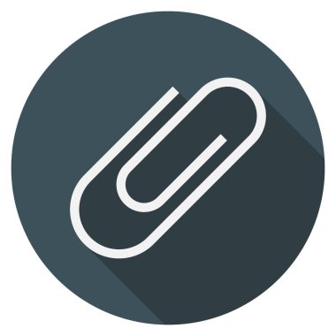 Management Flat icon for attach  & file 