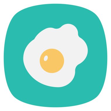 Kızartma ve yeme için sağlıklı yaşam simgeleri