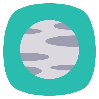 Planets Flat icons for planet  & galaxy