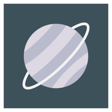 Planets Flat icons for  space  & orbital 