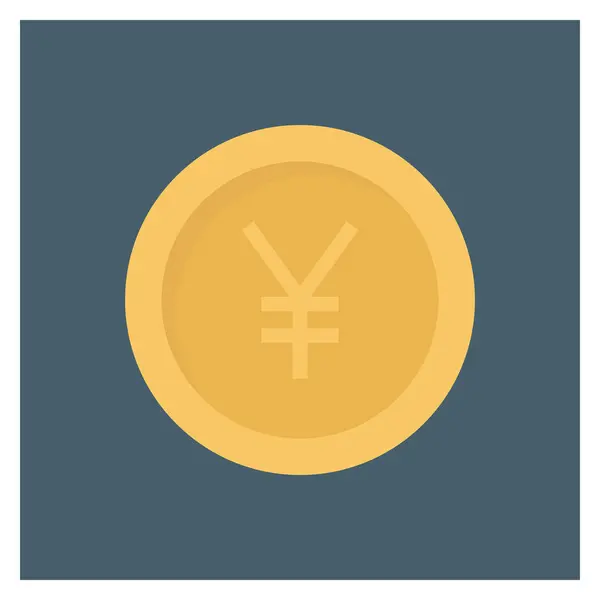 Dinero Iconos Planos Para Moneda Moneda — Vector de stock