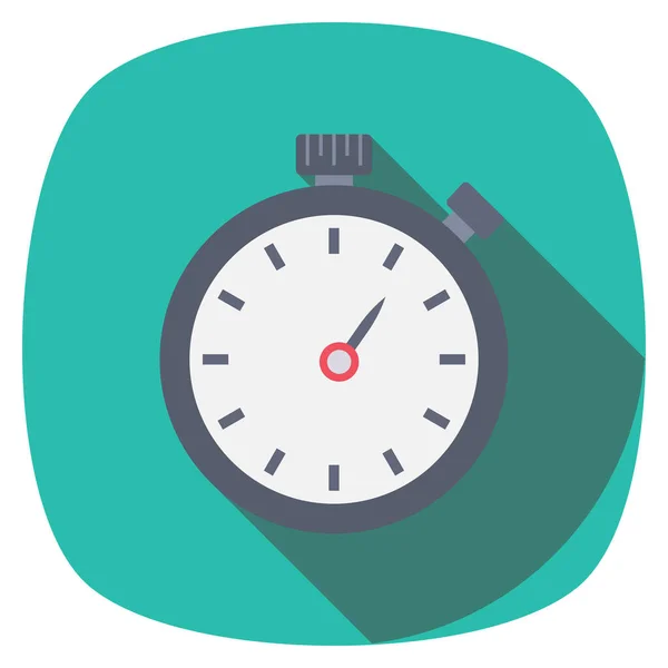 Gestion Icône Plate Pour Horloge Compte Rebours — Image vectorielle