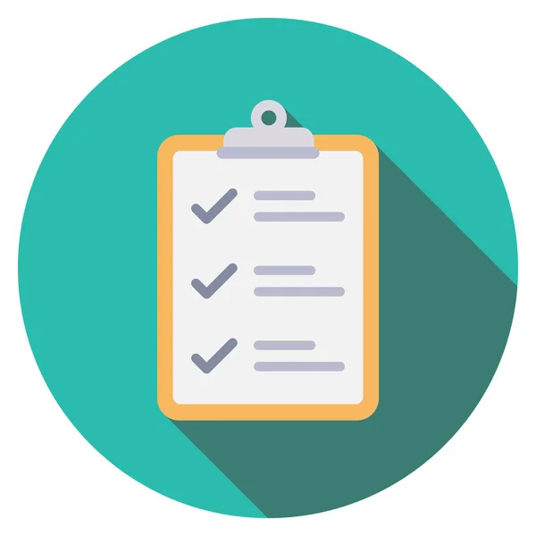 Gestión Icono Plano Para Lista Verificación Lista Tareas — Archivo Imágenes Vectoriales