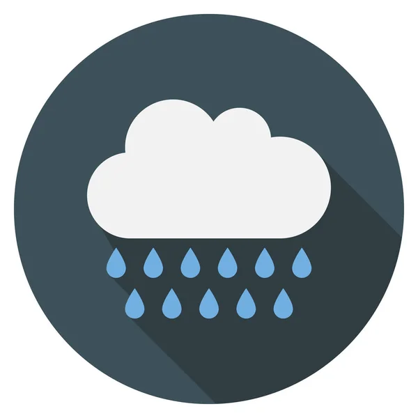 Weather Flat Icon Rain Drizzle — ストックベクタ