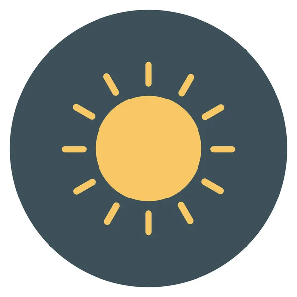 Weather Flat Icon Sunlight Weather — Stock Vector