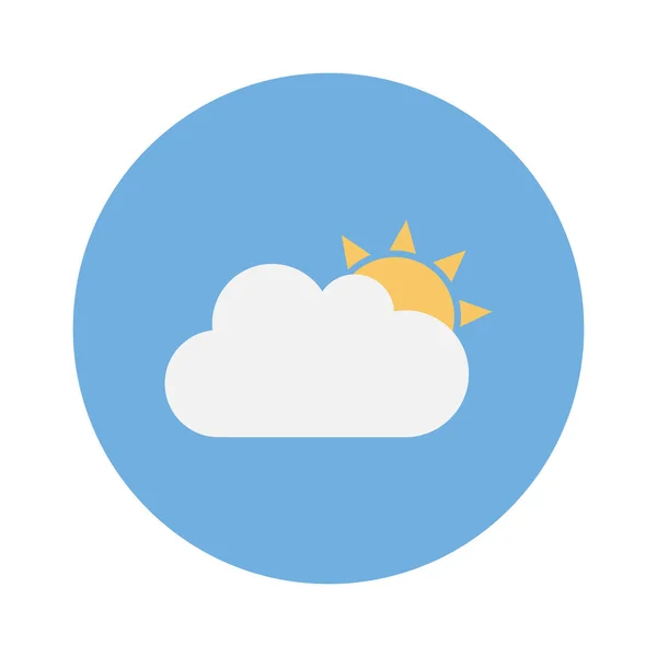 Day Night Flat Icons Sun Weather — Stock Vector