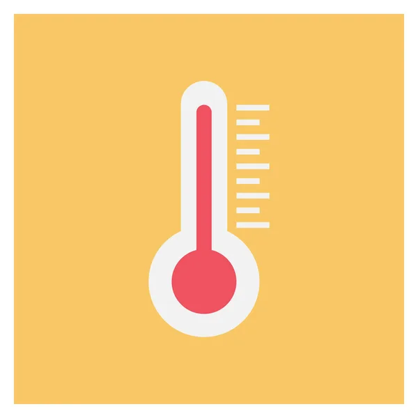 Ikona Počasí Flat Pro Měřítko Termostat — Stockový vektor
