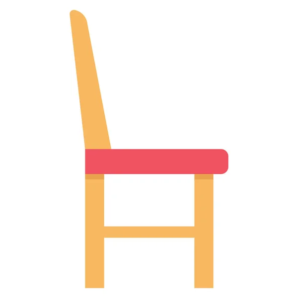 Меблі Плоскі Значки Сидіння Лавки — стоковий вектор