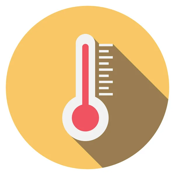 Clima Icono Plano Para Escala Termostato — Archivo Imágenes Vectoriales