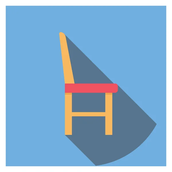 Furniture Flat Icons Seat Bench — 스톡 벡터