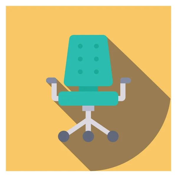 Furniture Flat Icons Seat Seating — Stock Vector