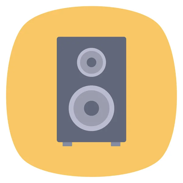 Icono Plano Cine Ilustración Vectorial Altavoz — Vector de stock