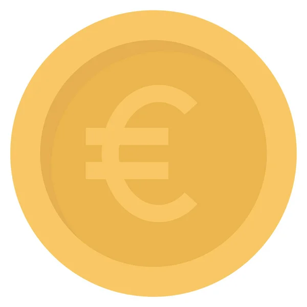 Argent Icônes Plates Pour Pièce Monnaie Espèces — Image vectorielle
