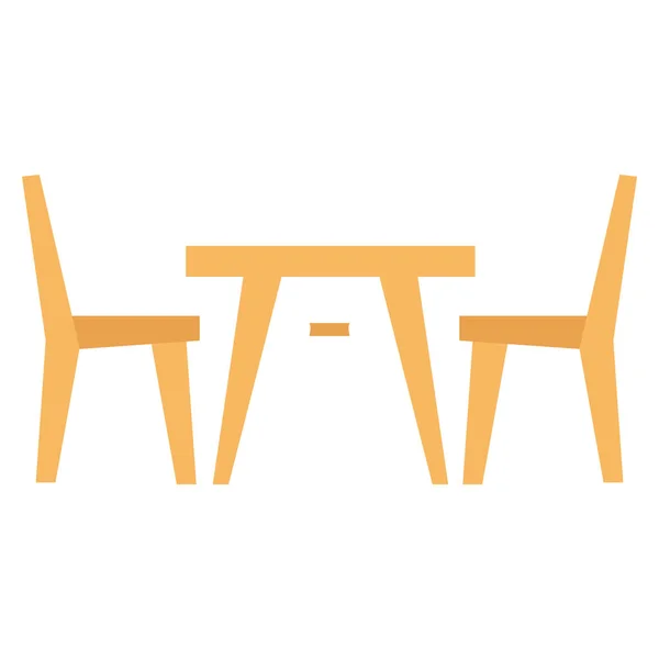 Furniture Flat Icons Chair Seat — Stock Vector