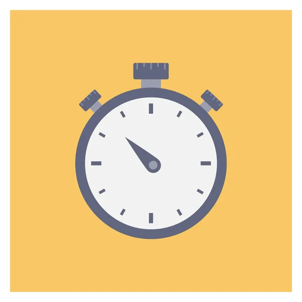 Startup Flat Pictogram Voor Deadline Timer — Stockvector