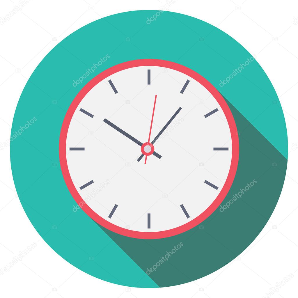 Management Flat icon for time & schedule 