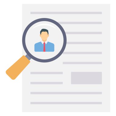 Asker toplama ve arama için İş Görüşmesi Düz simgeleri 