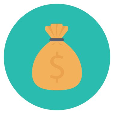 Money Flat icons for bag  & money 