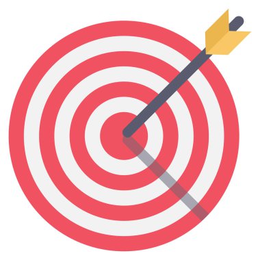 Odaklanmak ve başarmak için İş Görüşmesi Düz simgeleri