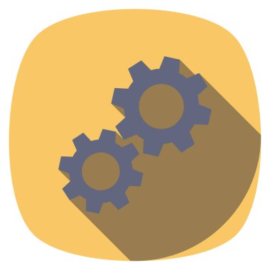 Dişli & çark için Düz simge başlat 