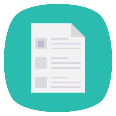 Management Flat icon   for check list  & task list 