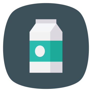 Paket & soğuk için sağlıklı yaşam düz simgeleri 