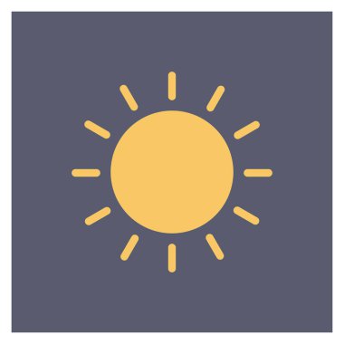 Güneş ışığı ve hava durumu için Hava Durumu Simgesi