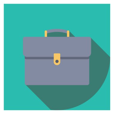 Management Flat icons for portfolio  & suitcase 