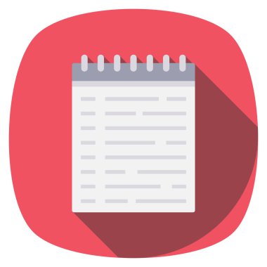 Not defteri için Yönetim Düz simgesi 