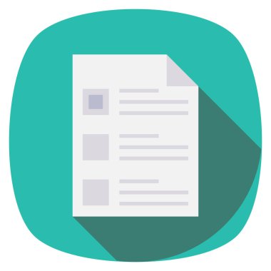 Management Flat icon  for check list  & task list 