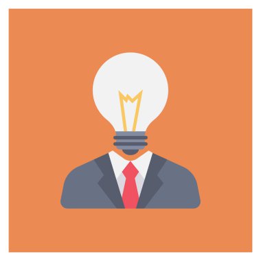 Düşünce & stratejisi için Yönetim Düz simgesi 