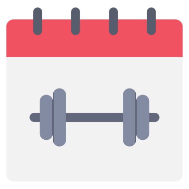 Healthy life Flat icons for dumbbell