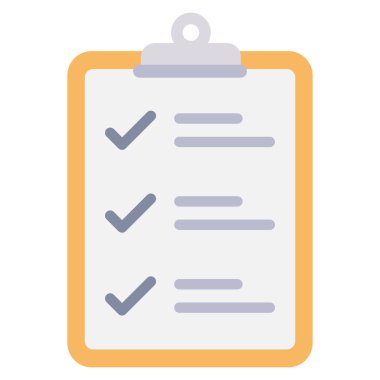 Kontrol listesi ve görev listesi için Yönetim Düz simgesi 