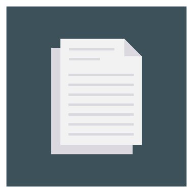 Belge & sayfası için Yönetim Düz simgesi