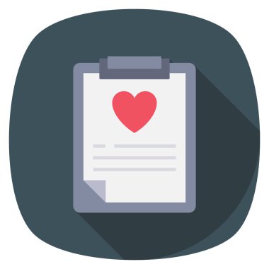 Tıbbi & rapor için Sağlıklı Yaşam Düz simgeleri 