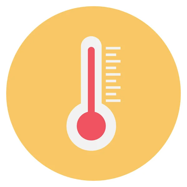Επίπεδο Εικονίδιο Καιρού Για Κλίμακα Θερμοστάτη — Διανυσματικό Αρχείο