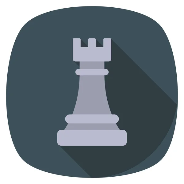 Επίπεδο Εικονίδιο Εκκίνησης Για Λύση Σκάκι — Διανυσματικό Αρχείο