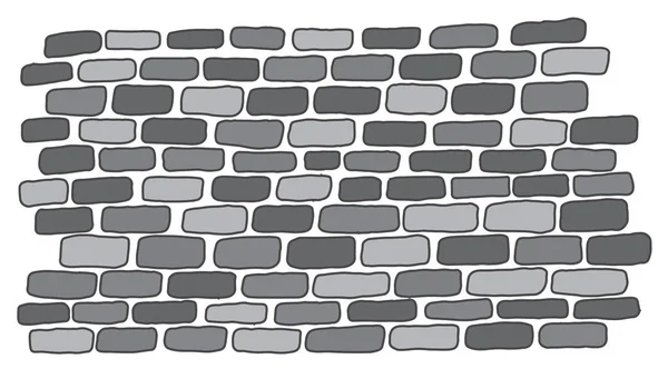 Vektör izole çizgi deseni bir tuğla duvar