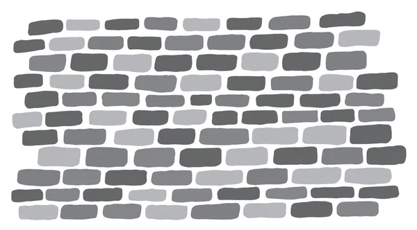 Vektör izole çizgi deseni bir tuğla duvar